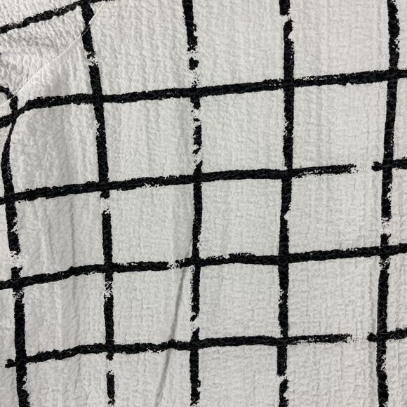 Ali Miles Tunic Top Womens 1X Windowpane Wired Collar Relaxed Artsy Lagenlook - Picture 10 of 14